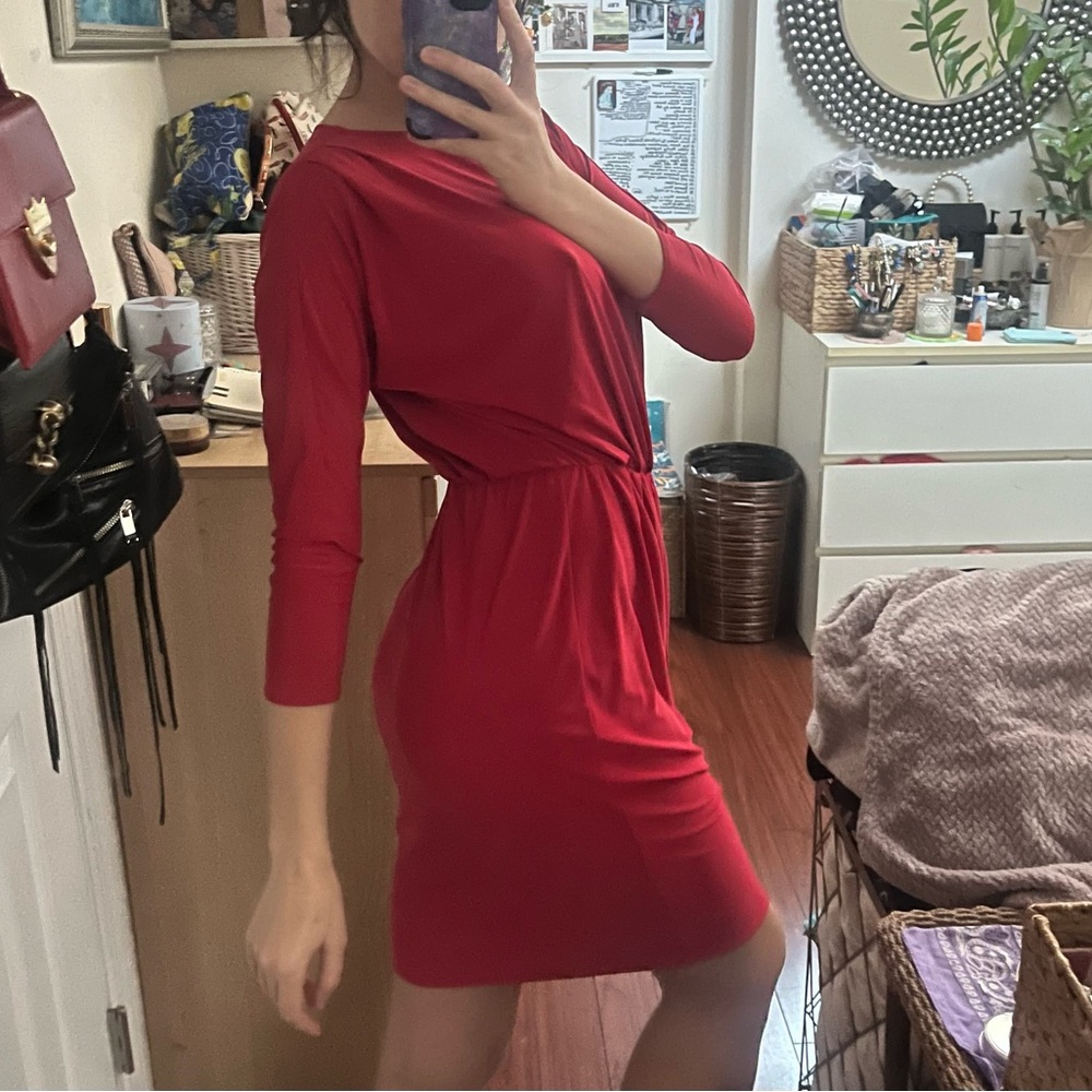 Silky Little Red Dress